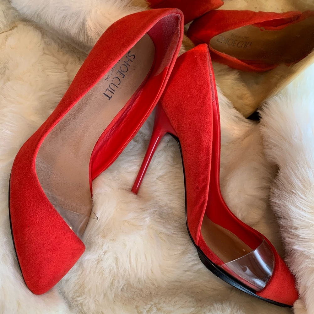 Shoe Cult red pumps
